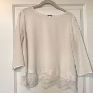 COPY - BB Dakota 3/4 Sleeved Lace Trimmed Shirt